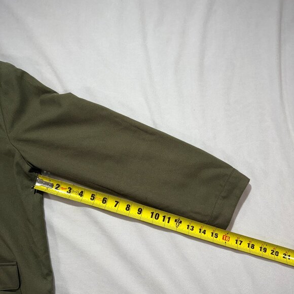 Treasure & Bond Women's Field Jacket Medium Olive Green band Collar - Picture 7 of 9